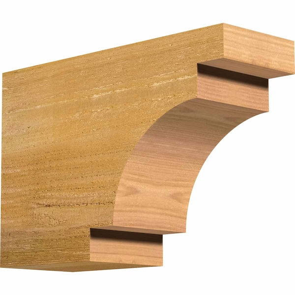 Ekena Millwork Mediterranean Rough Sawn Rafter Tail, Western Red Cedar, 4"W x 8"H x 12"L RFT04X08X12MED00RWR - main